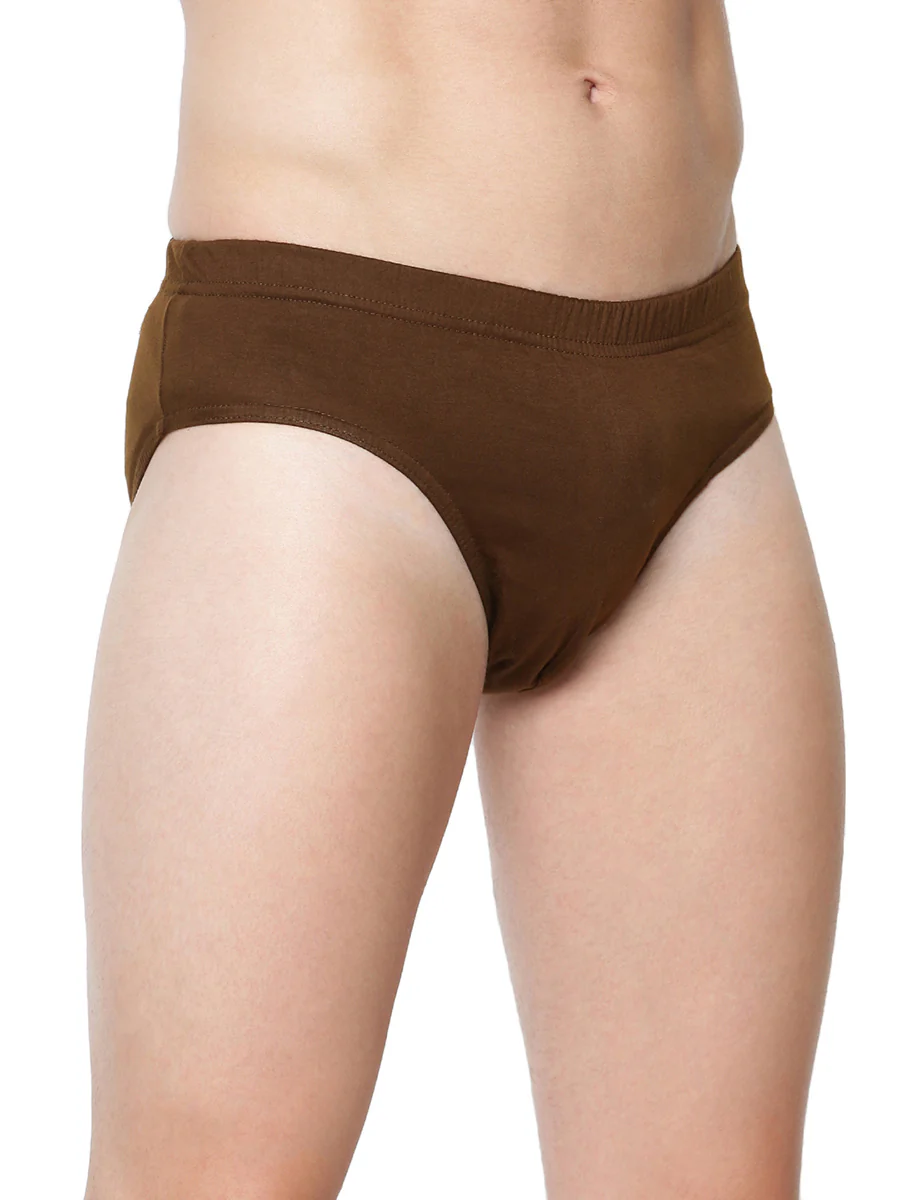 100% Combed Cotton Assorted Colour Inner Elastic Brief Merc (Pack of 2) - Image 3