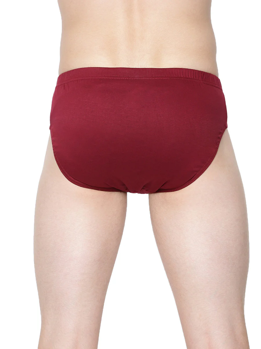 100% Combed Cotton Assorted Colour Inner Elastic Brief Merc (Pack of 2) - Image 5