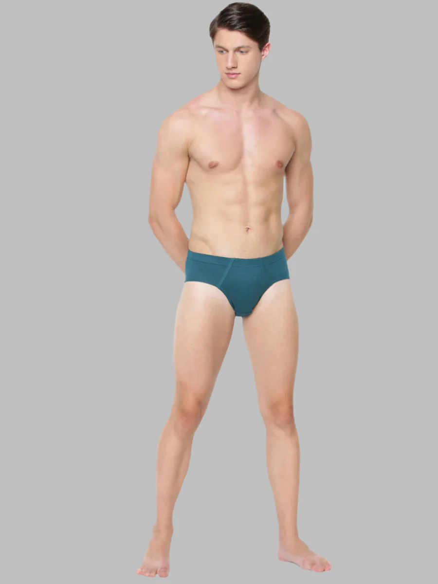 100% Combed Cotton Assorted Colour Inner Elastic Brief (Pack of 2)