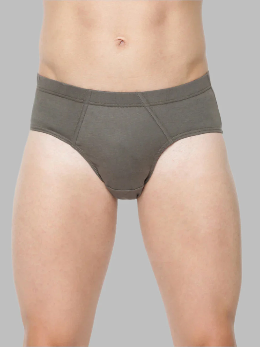 100% Combed Cotton Assorted Colour Inner Elastic Brief (Pack of 2) - Image 2