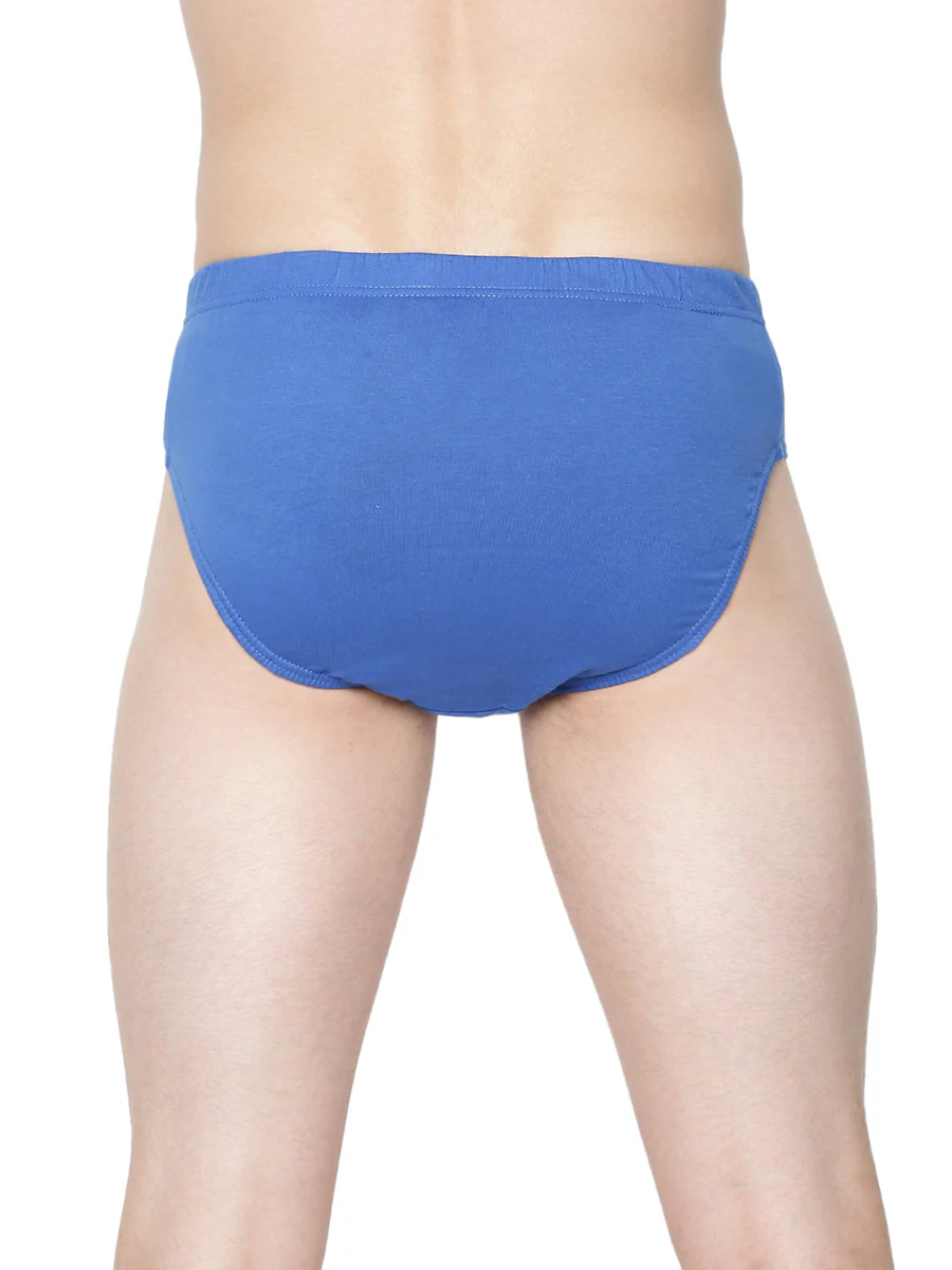 100% Combed Cotton Assorted Colour Inner Elastic Brief (Pack of 2) - Image 4