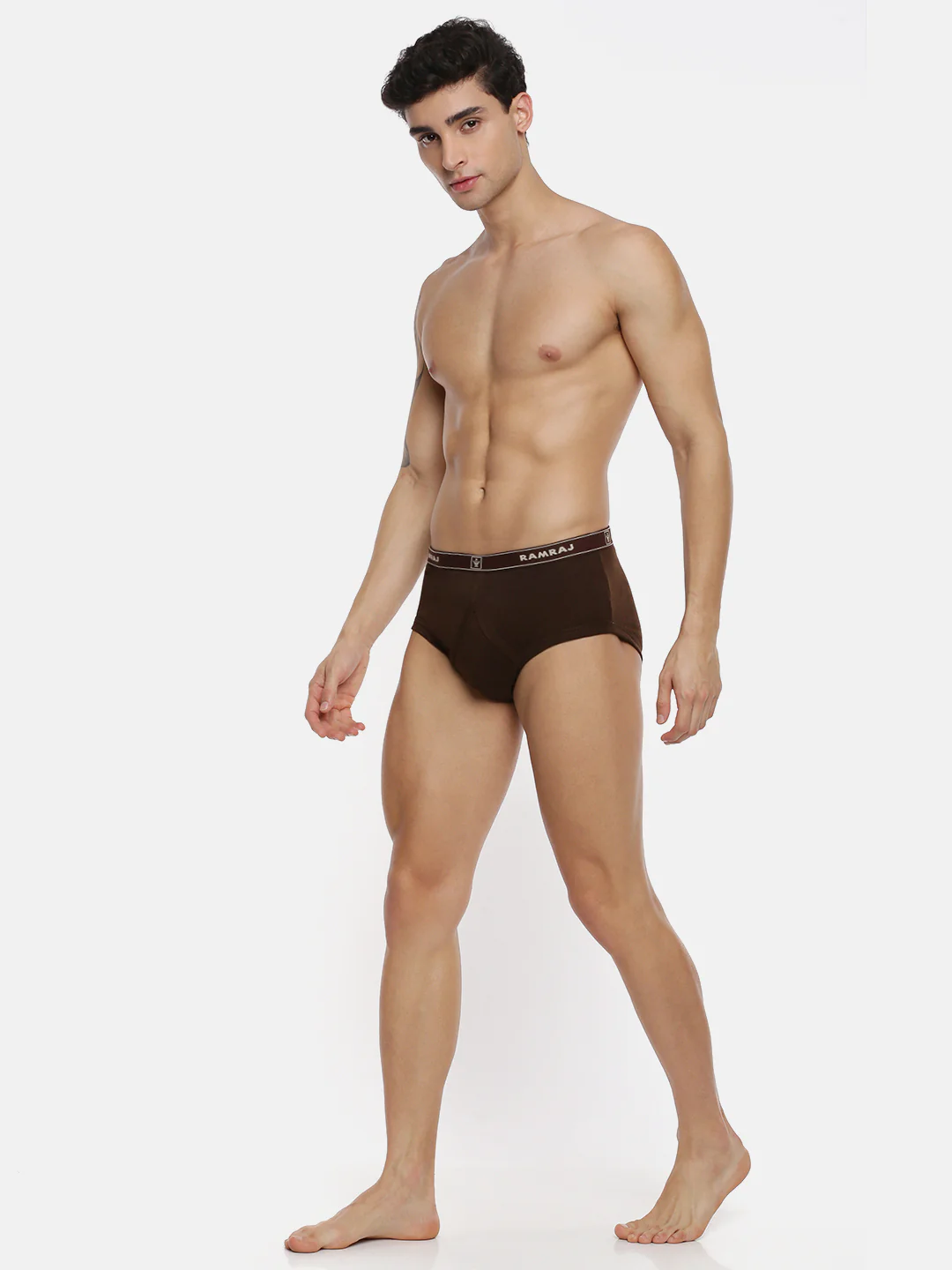 100% Combed Cotton Assorted Colour Outer Elastic Arrow Y Brief (Pack of 2) - Image 4