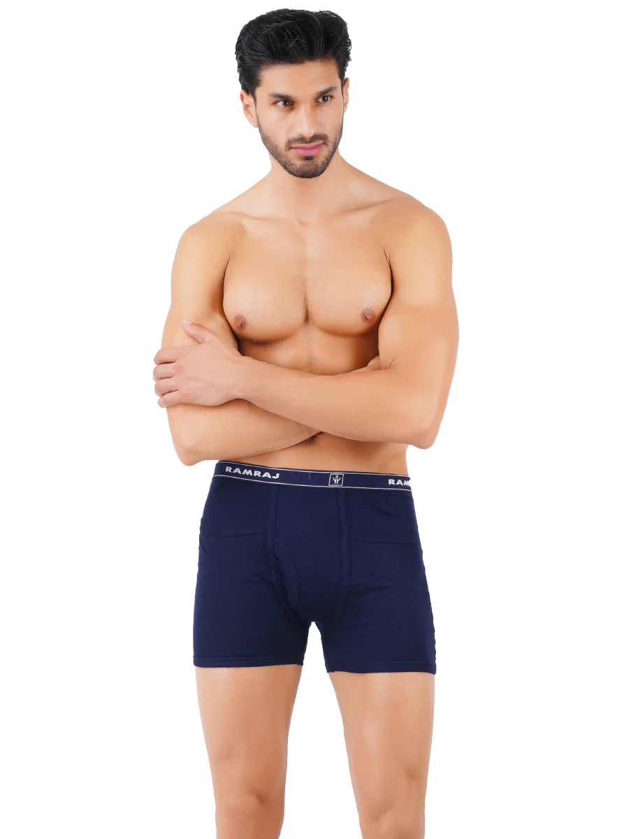 100% Combed Cotton Assorted Colour Pocket Trunk Imax Rib (Pack of 2) - Image 4