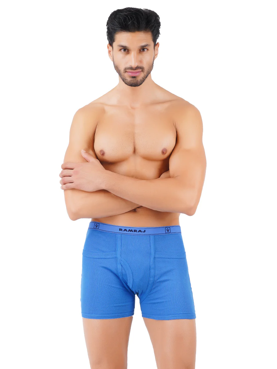 100% Combed Cotton Assorted Colour Pocket Trunk Imax Rib (Pack of 2) - Image 5