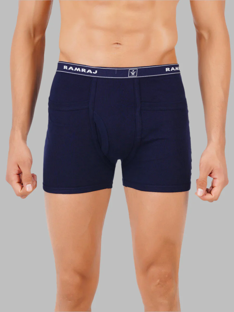 100% Combed Cotton Assorted Colour Pocket Trunk Plus Size Imax Rib (Pack of 2) - Image 3