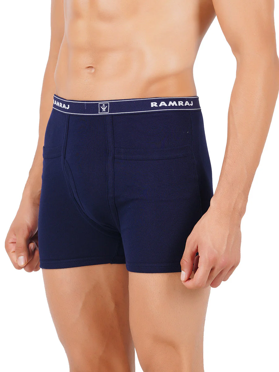 100% Combed Cotton Assorted Colour Pocket Trunk Plus Size Imax Rib (Pack of 2) - Image 5