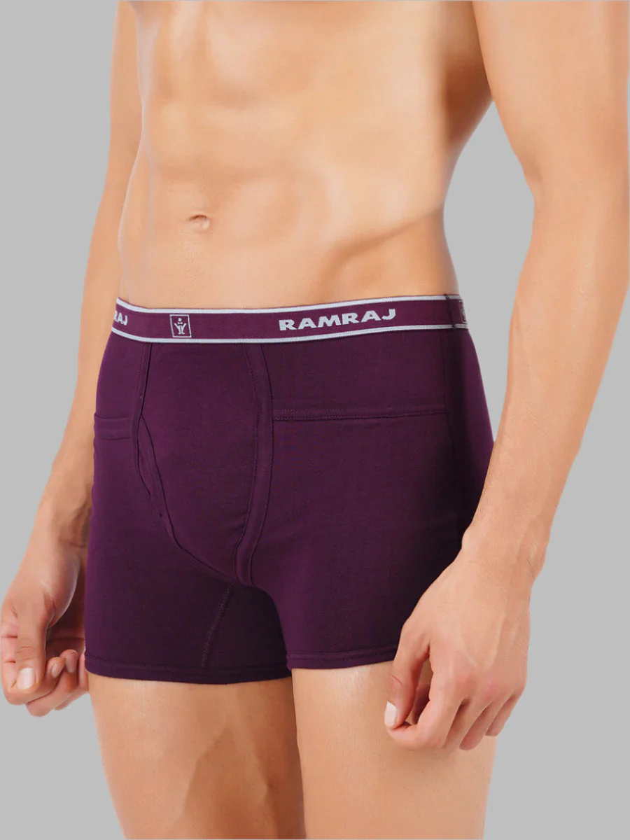 100% Combed Cotton Assorted Colour Pocket Trunk Plus Size Target (Pack of 2) - Image 2