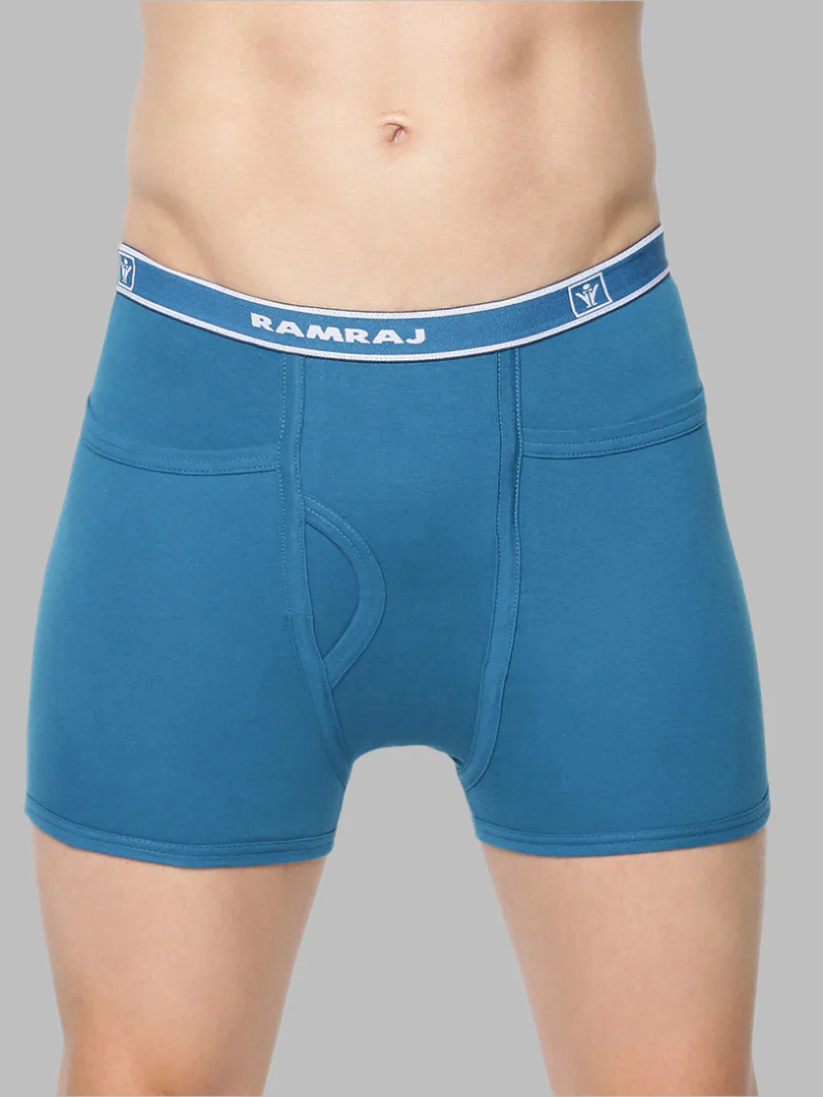 100% Combed Cotton Assorted Colour Pocket Trunk Softex (Pack of 2) - Image 2