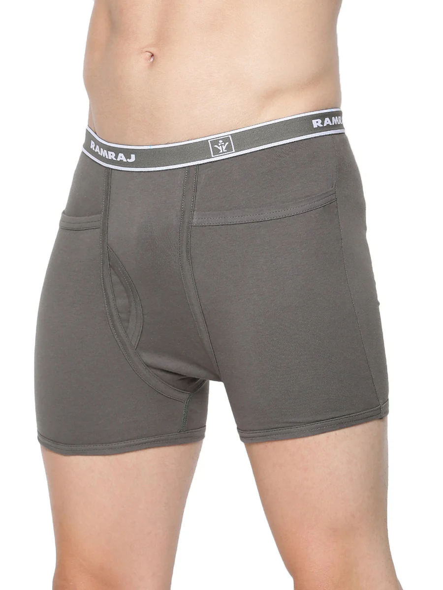 100% Combed Cotton Assorted Colour Pocket Trunk Softex (Pack of 2) - Image 4