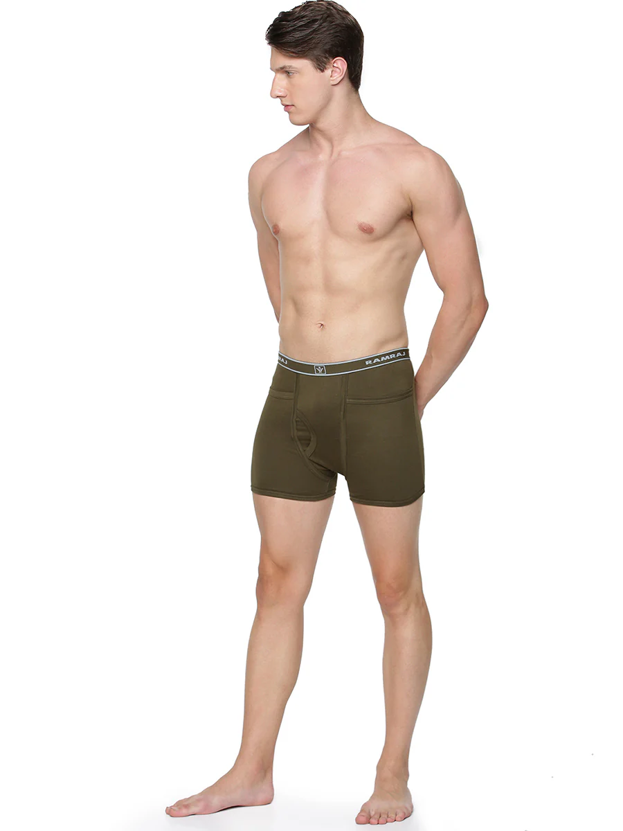 100% Combed Cotton Assorted Colour Pocket Trunk Softex (Pack of 2) - Image 5