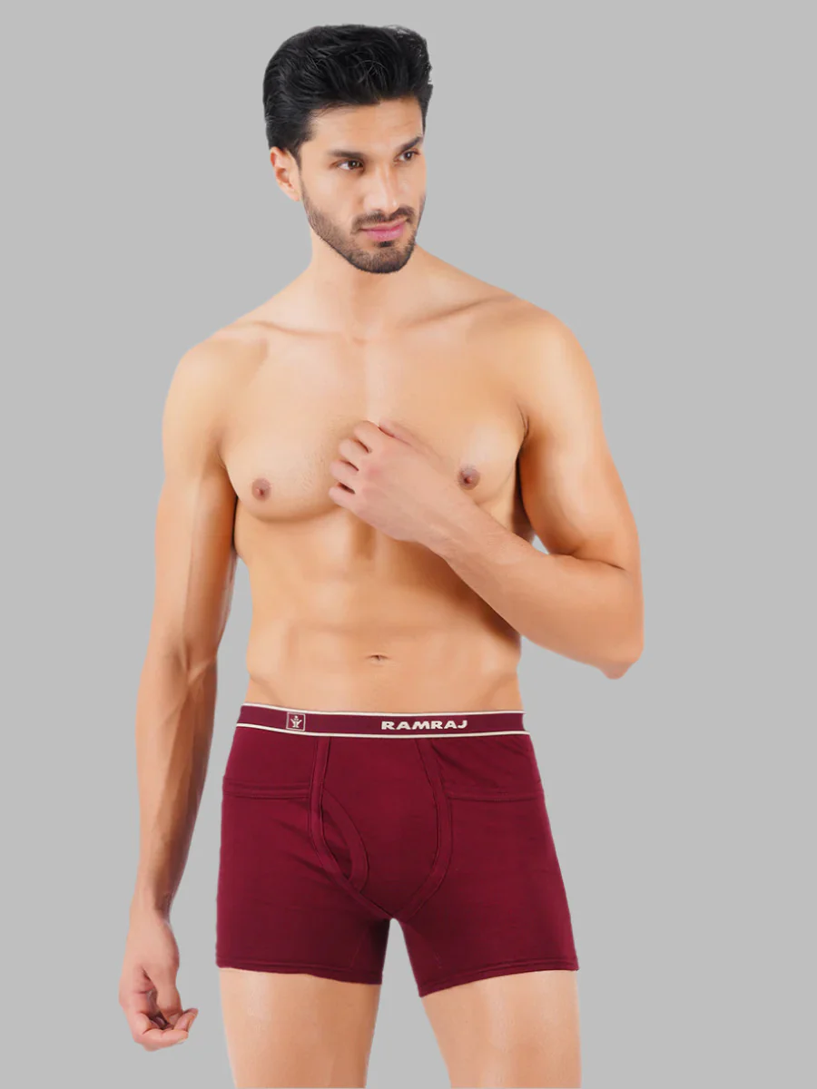 100% Combed Cotton Assorted Colour Pocket Trunk Target (Pack of 2)