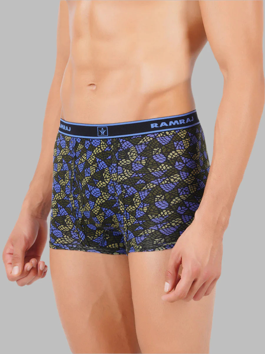100% Combed Cotton Assorted Colour Printed OE Trunk Plus Size Sparkle (Pack of 2) - Image 3