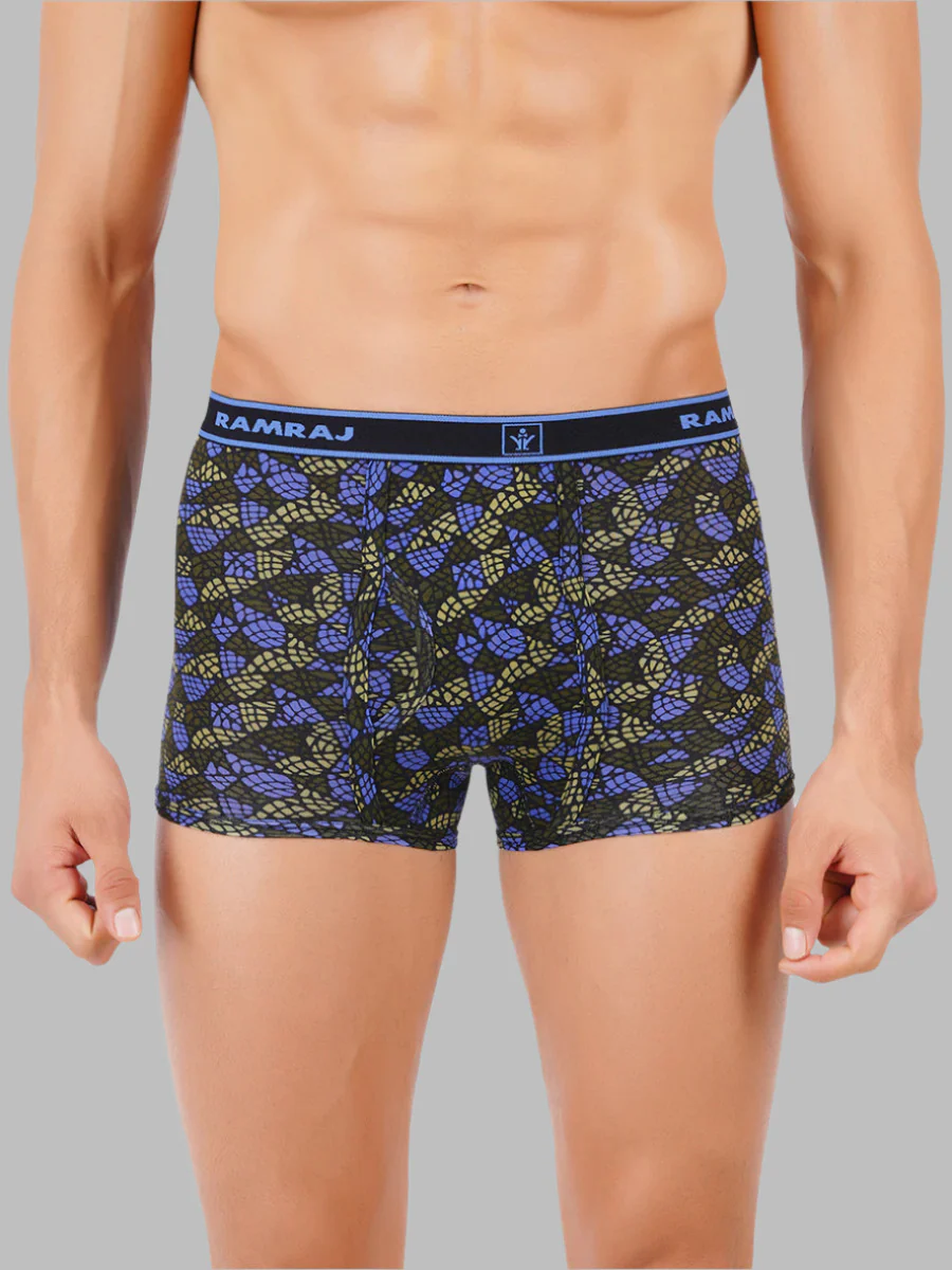 100% Combed Cotton Assorted Colour Printed OE Trunk Sparkle (Pack of 2)