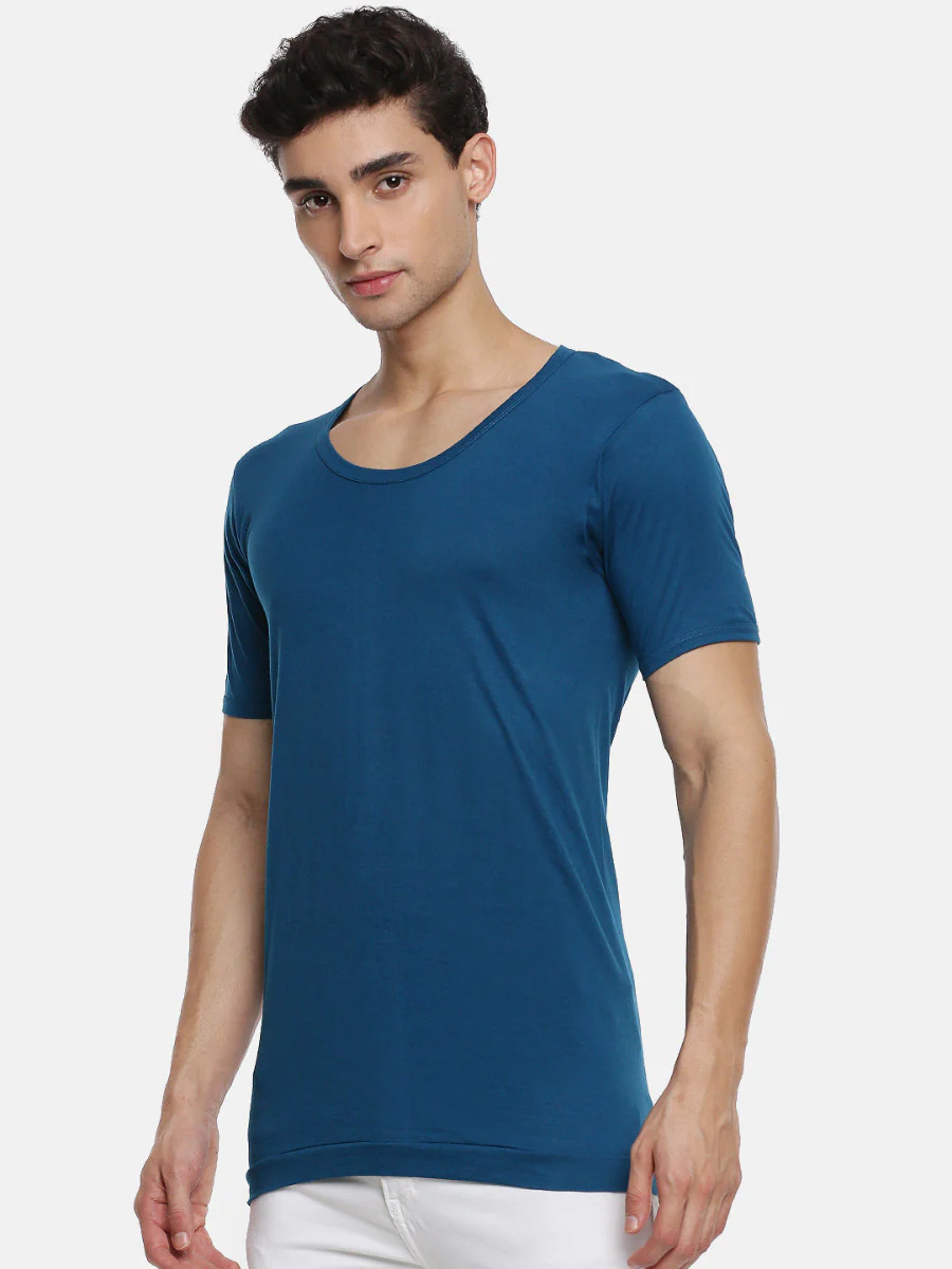 100% Combed Cotton Assorted Colour Sleeves Vest RNS Sukra (Pack of 2) - Image 3