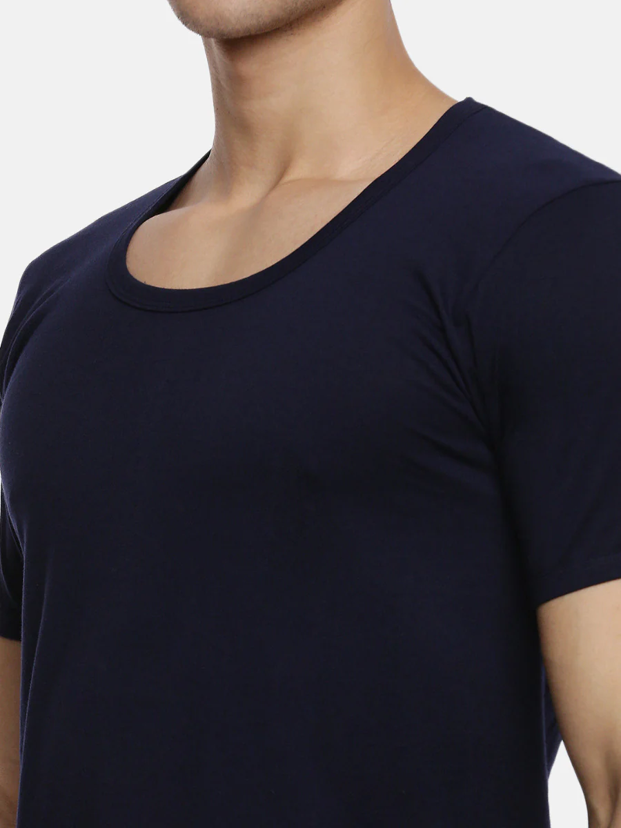 100% Combed Cotton Assorted Colour Sleeves Vest RNS Sukra (Pack of 2) - Image 8