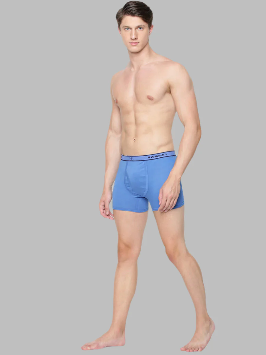 100% Combed Cotton Assorted Colour Without Pocket Trunk Plus Size Target (Pack of 2) - Image 3