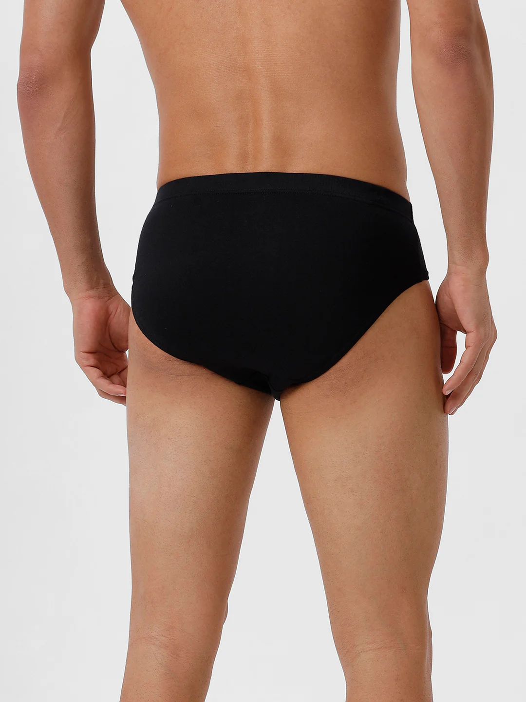 100% Combed Cotton Black Inner Elastic Brief Suriya (Pack of 2) - Image 4