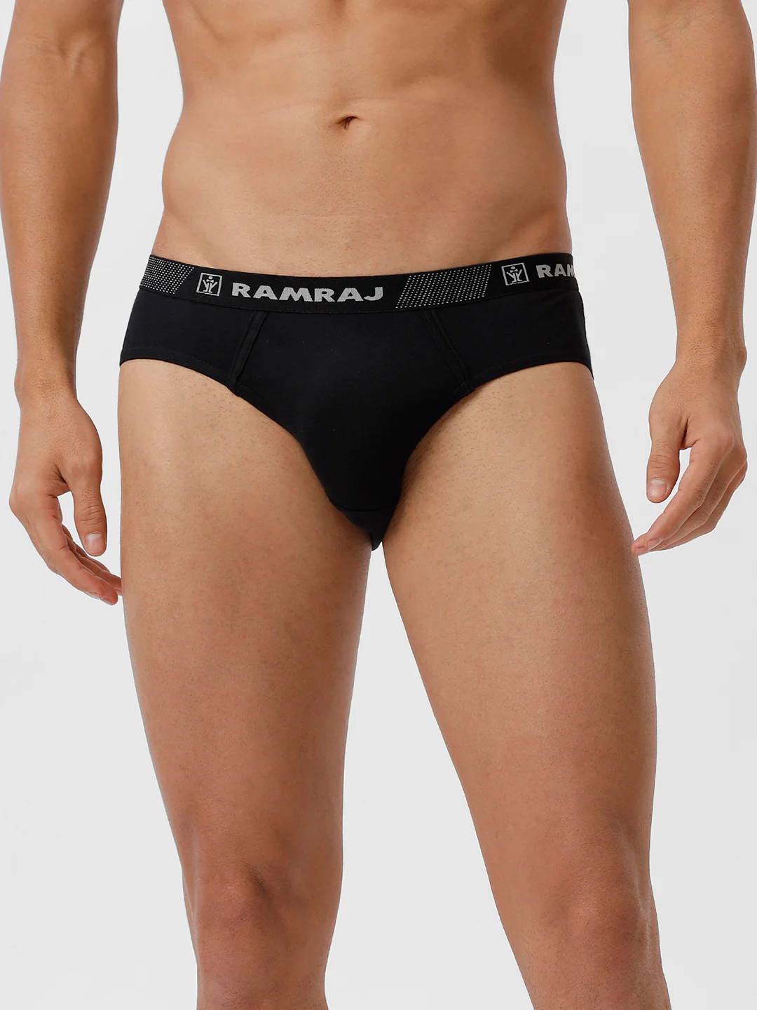 100% Combed Cotton Black Outer Elastic Brief Suriya (Pack of 2) - Image 2