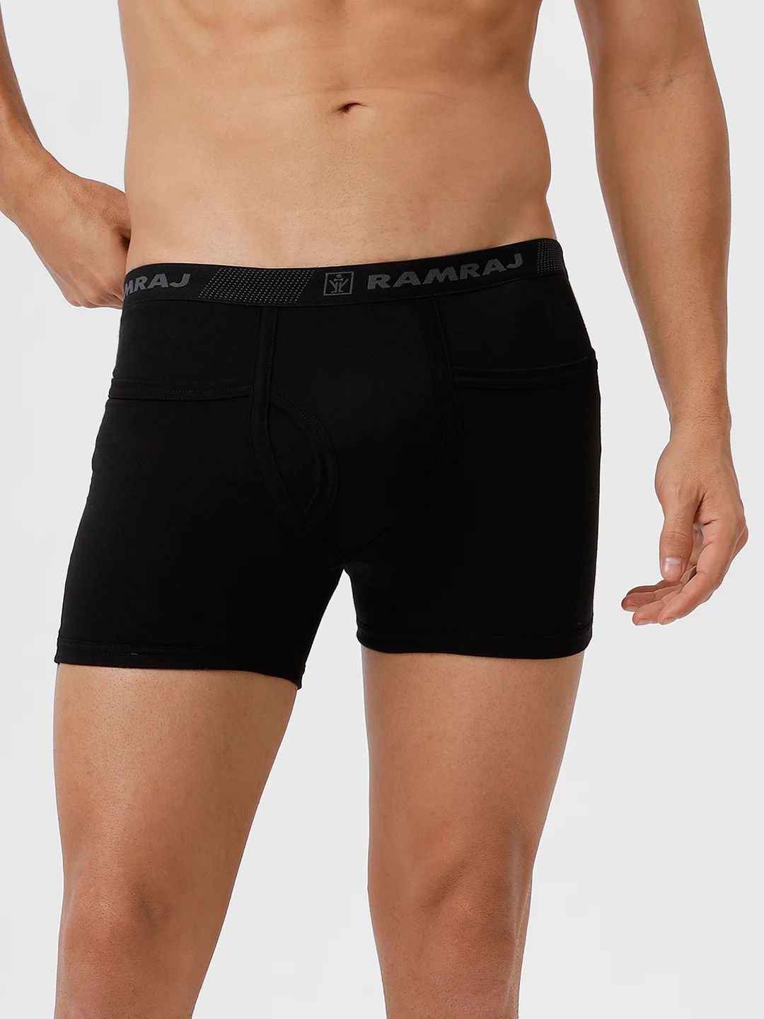 100% Combed Cotton Black Pocket Trunk Target (Pack of 2) - Image 2