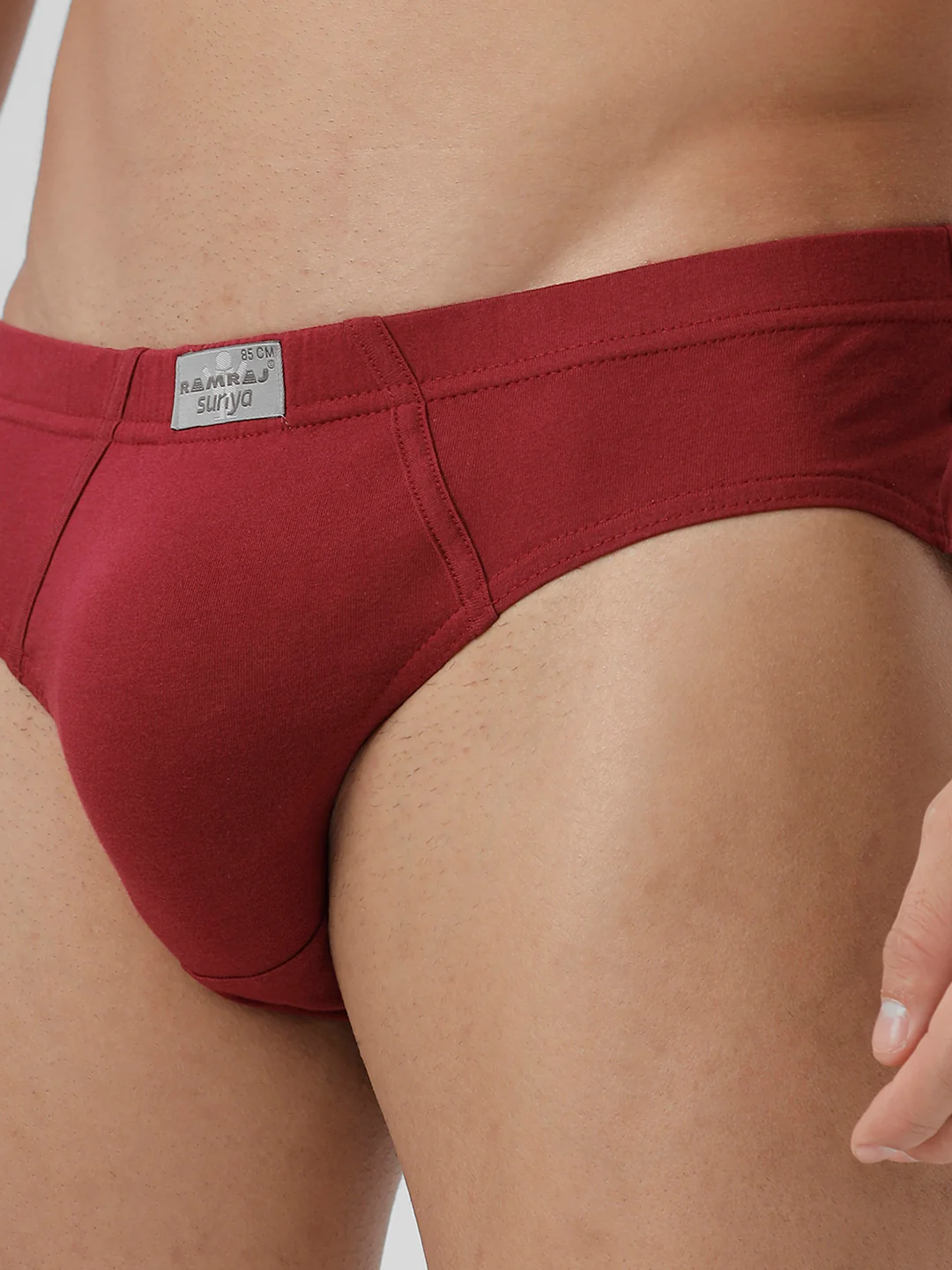 100% Combed Cotton Briefs Suriya Inner Elastic Cherry Pack of 2 - Image 4