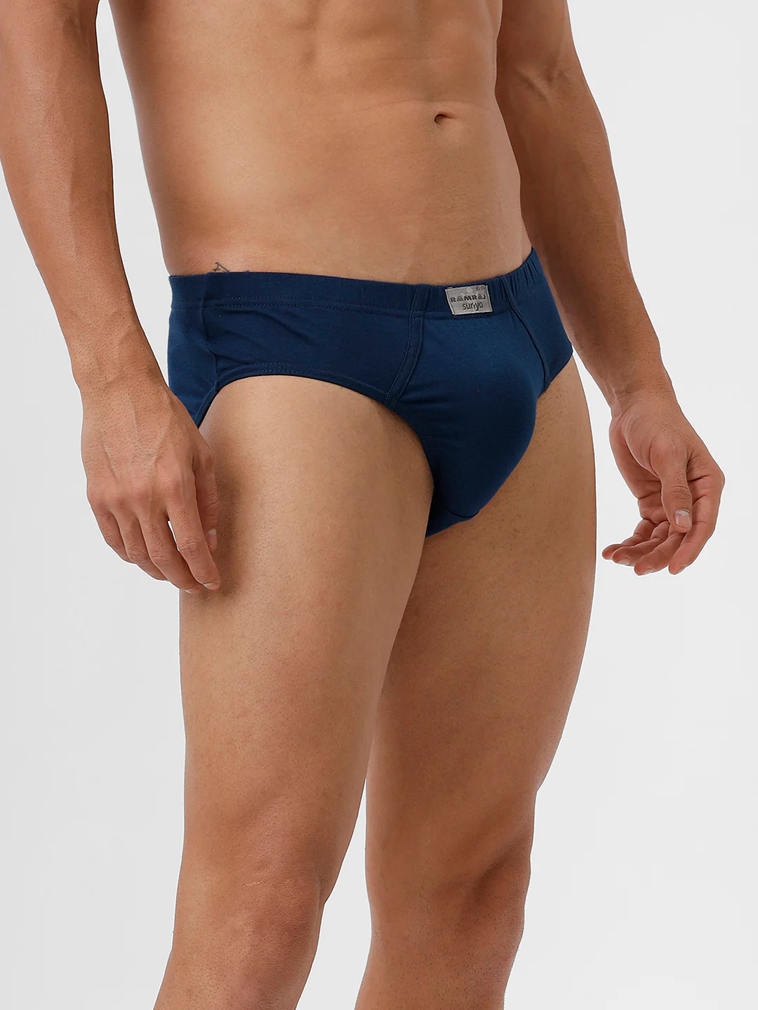 100% Combed Cotton Briefs Suriya Inner Elastic SPBlue Pack of 2 - Image 2