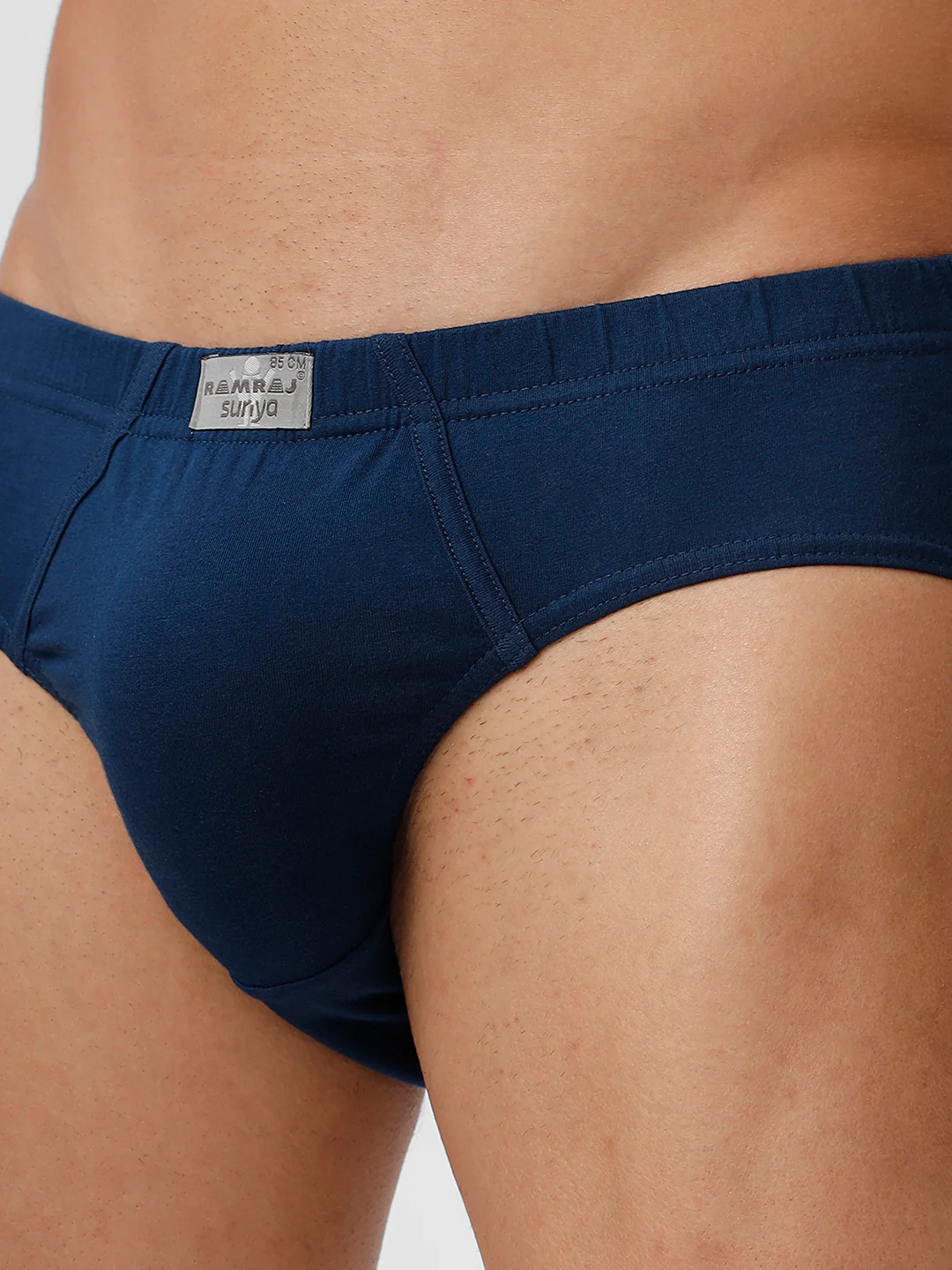 100% Combed Cotton Briefs Suriya Inner Elastic SPBlue Pack of 2 - Image 5