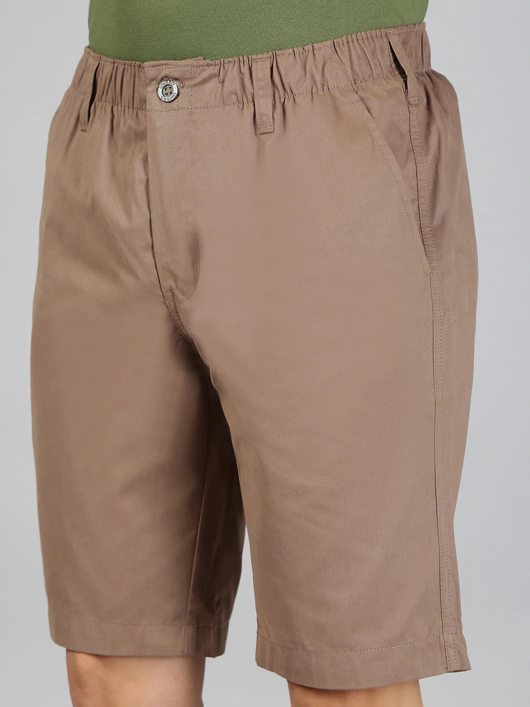 100% Combed Cotton Golf Boxer Shorts Dark Kakki GS7 - Image 2