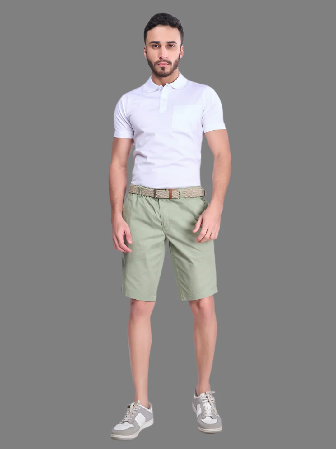 100% Combed Cotton Golf Boxer Shorts Green GS4 - Image 2