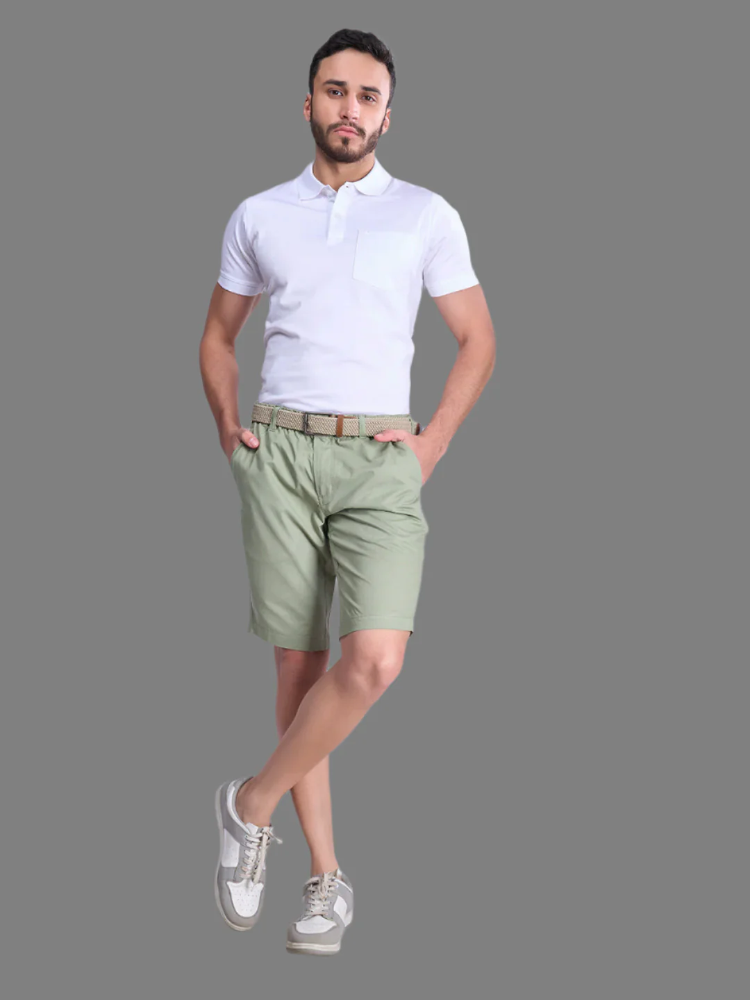 100% Combed Cotton Golf Boxer Shorts Green GS4 - Image 3