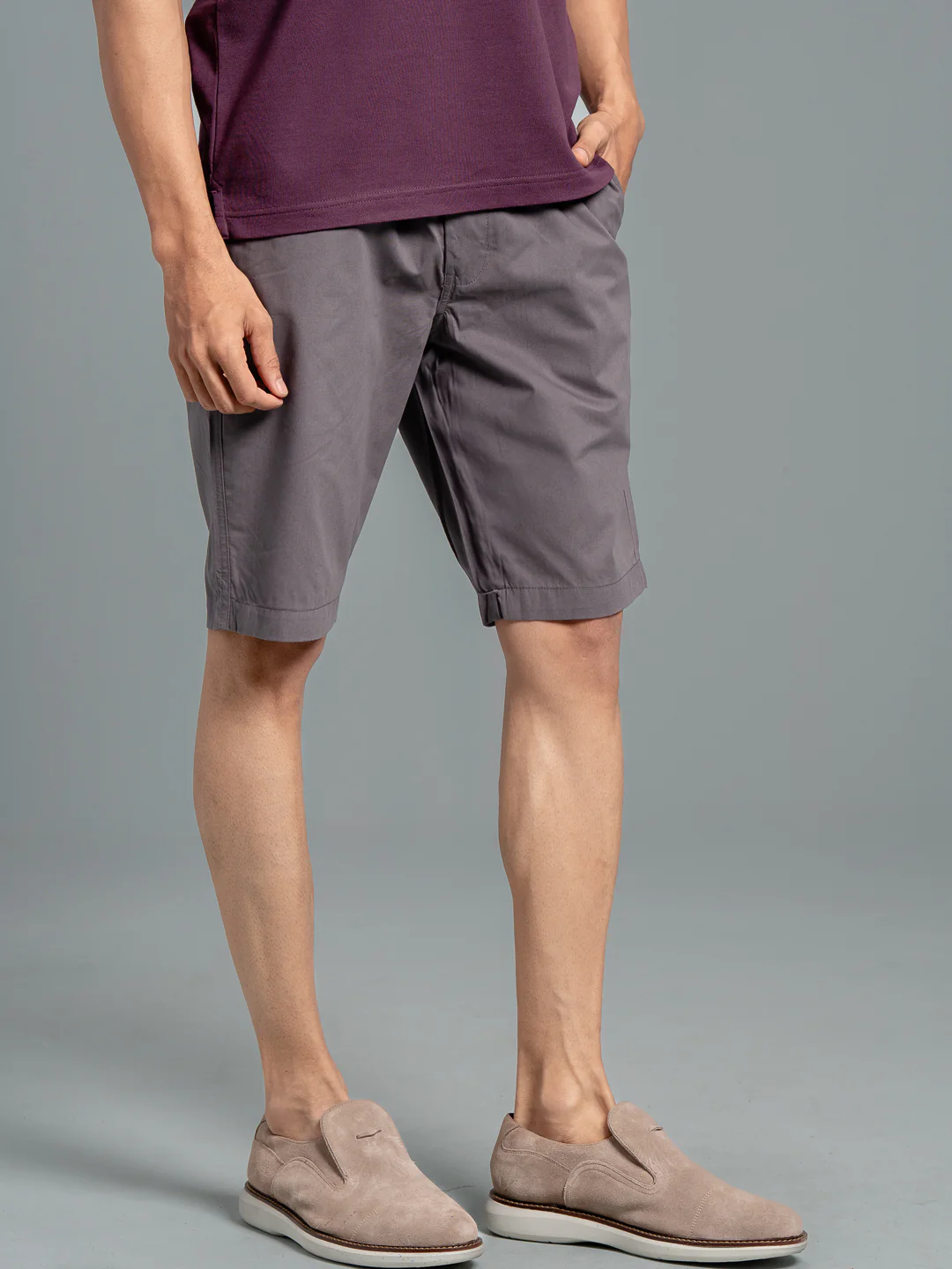 100% Combed Cotton Golf Boxer Shorts Grey GS5 - Image 3