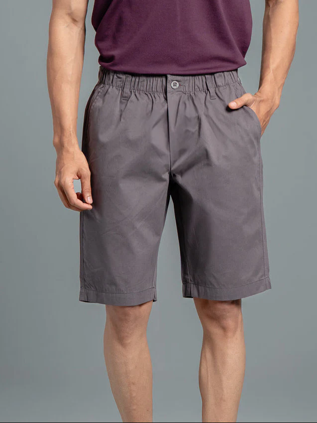 100% Combed Cotton Golf Boxer Shorts Grey GS5 - Image 4
