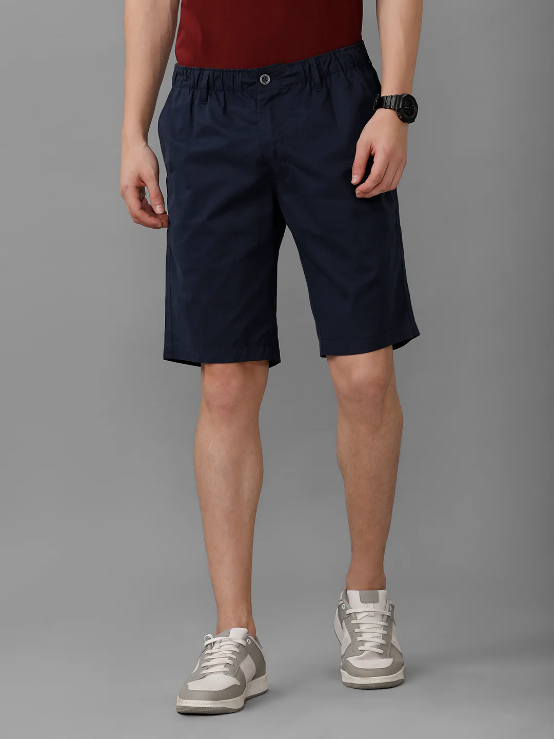 100% Combed Cotton Golf Boxer Shorts Navy GS1