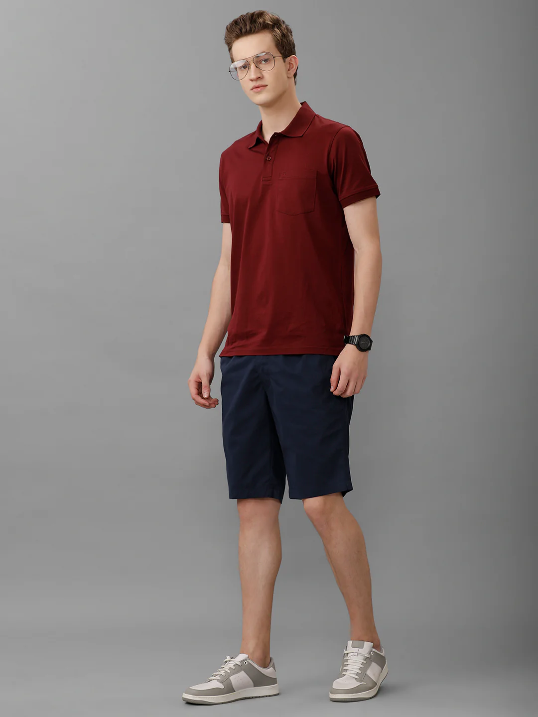 100% Combed Cotton Golf Boxer Shorts Navy GS1 - Image 5