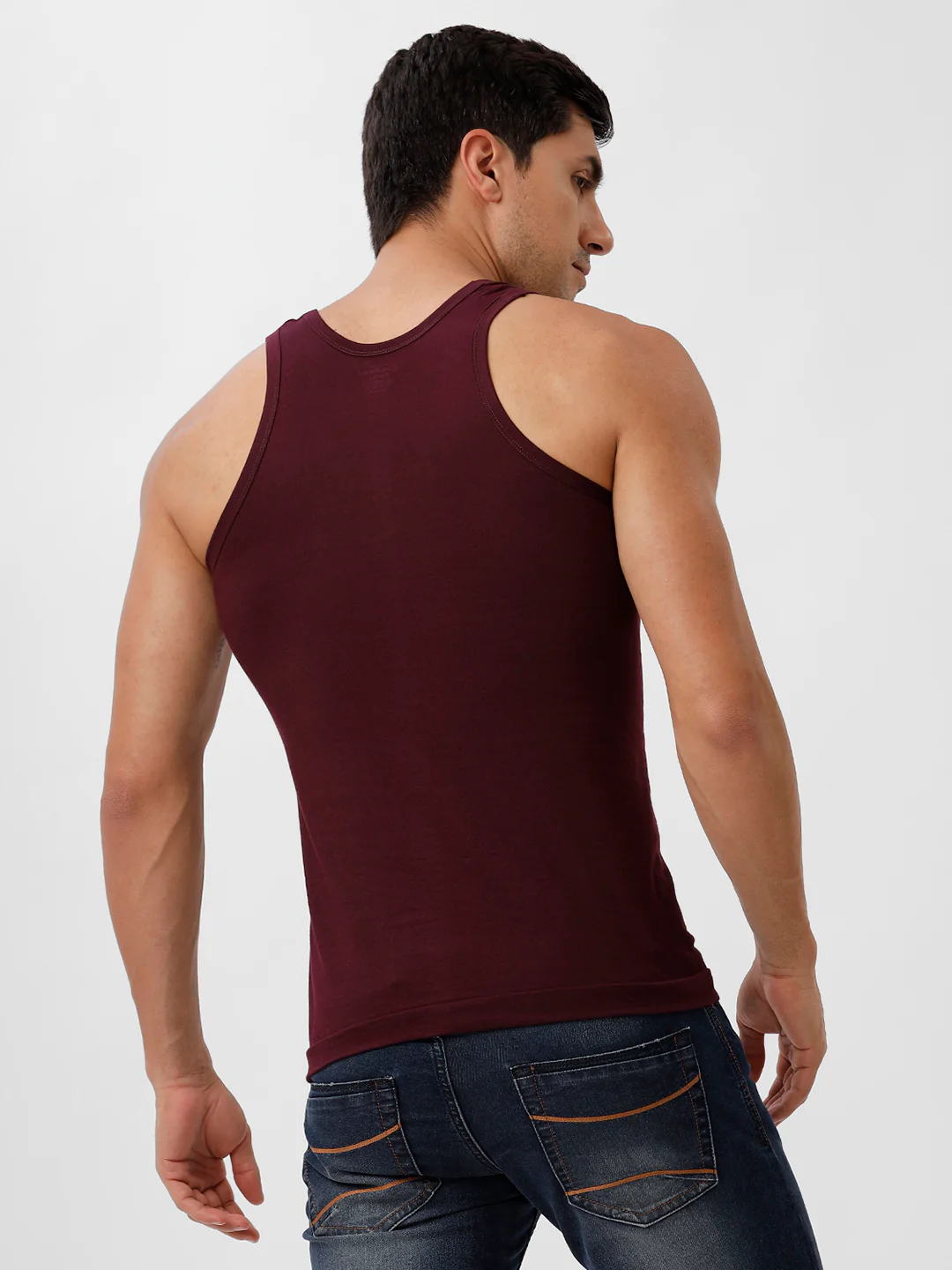 100% Combed Cotton Grape Wine Vest RN Sukra (Pack of 2) - Image 4