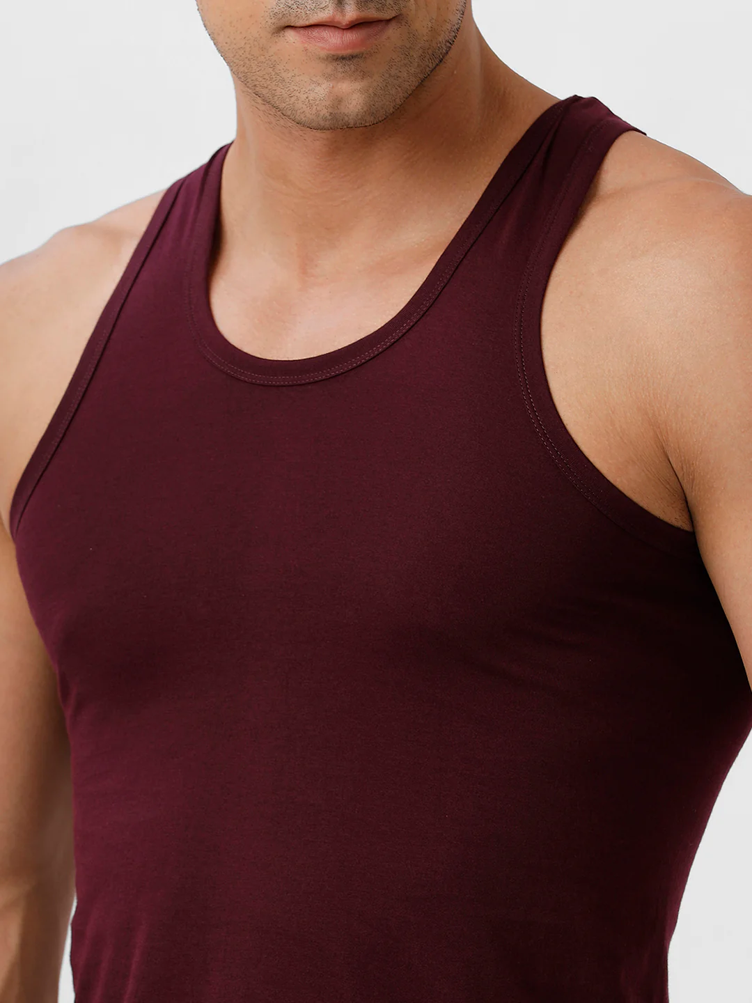 100% Combed Cotton Grape Wine Vest RN Sukra (Pack of 2) - Image 6