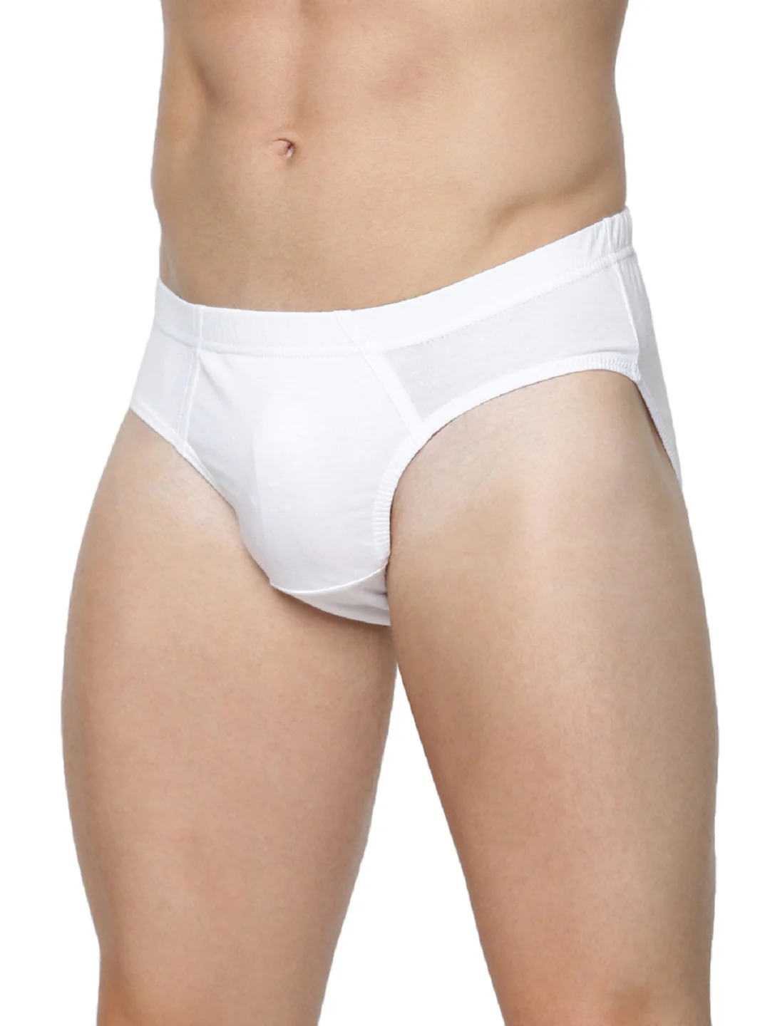 100% Combed Cotton Inner Elastic Black & White Briefs Suriya (2Pcs Pack) - Image 6