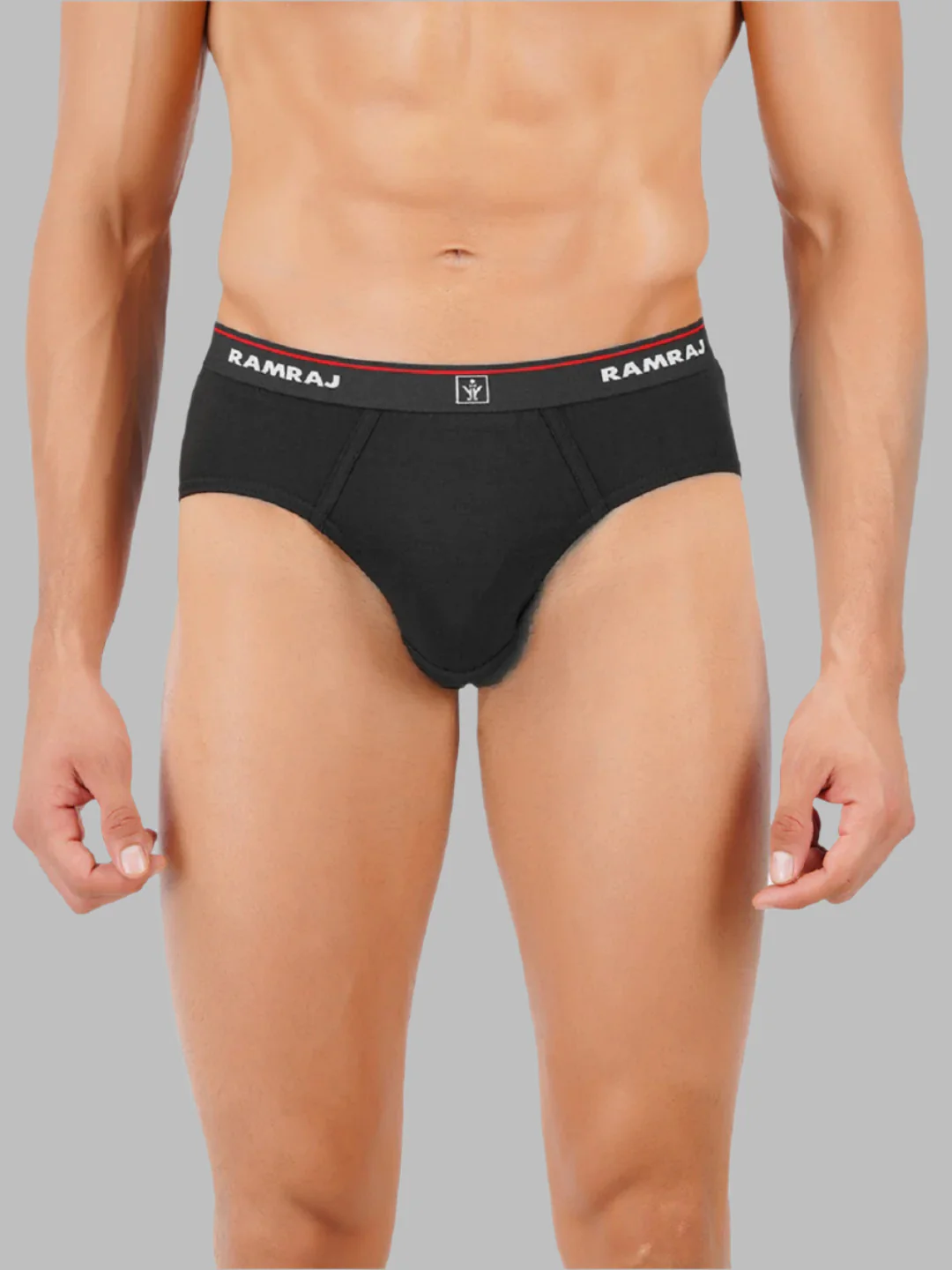 100% Combed Cotton Outer Elastic Black & White Briefs Suriya (2Pcs Pack) - Image 2