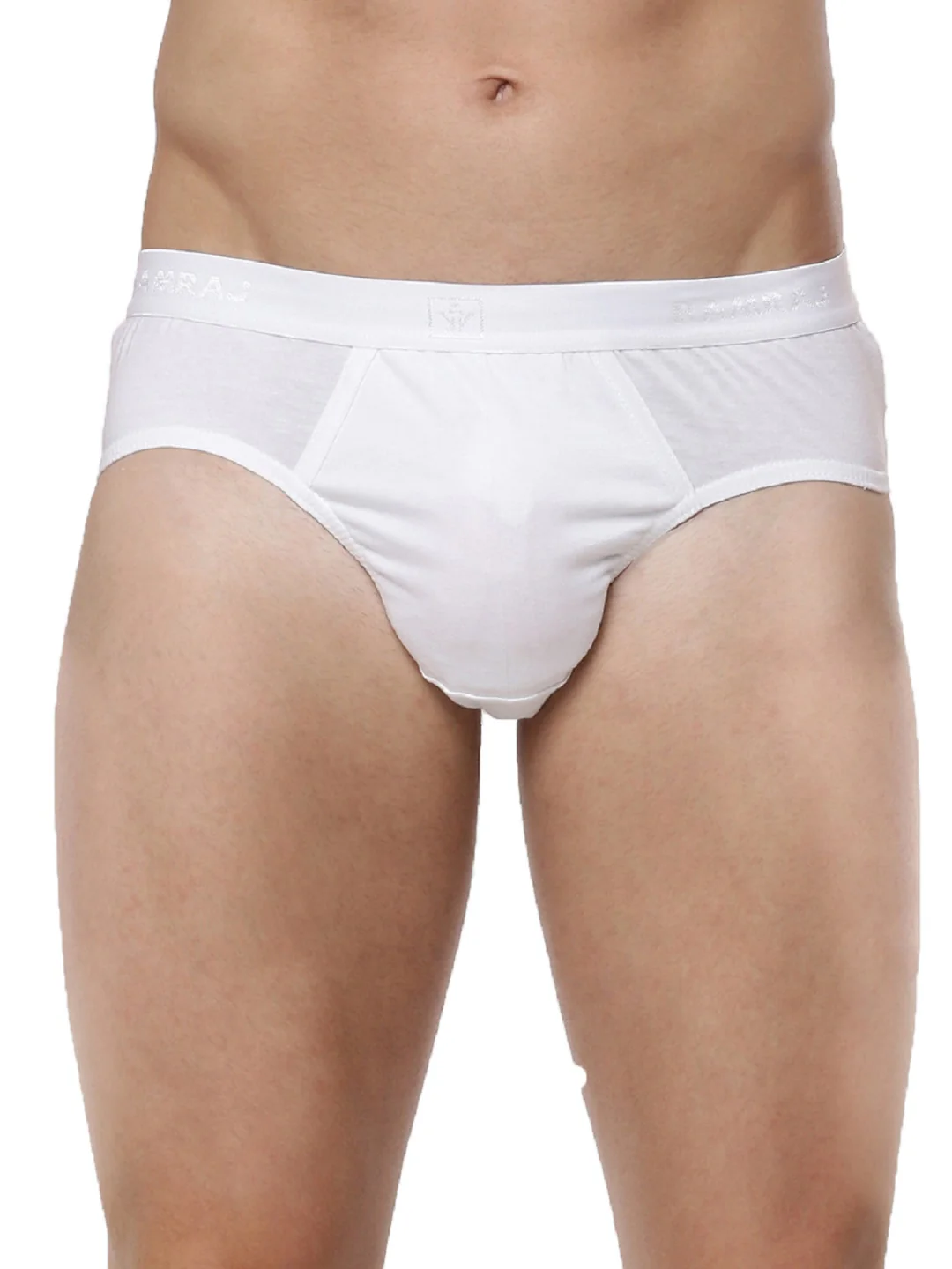 100% Combed Cotton Outer Elastic Black & White Briefs Suriya (2Pcs Pack) - Image 3