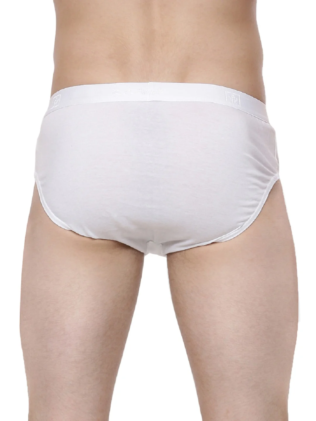 100% Combed Cotton Outer Elastic Black & White Briefs Suriya (2Pcs Pack) - Image 4