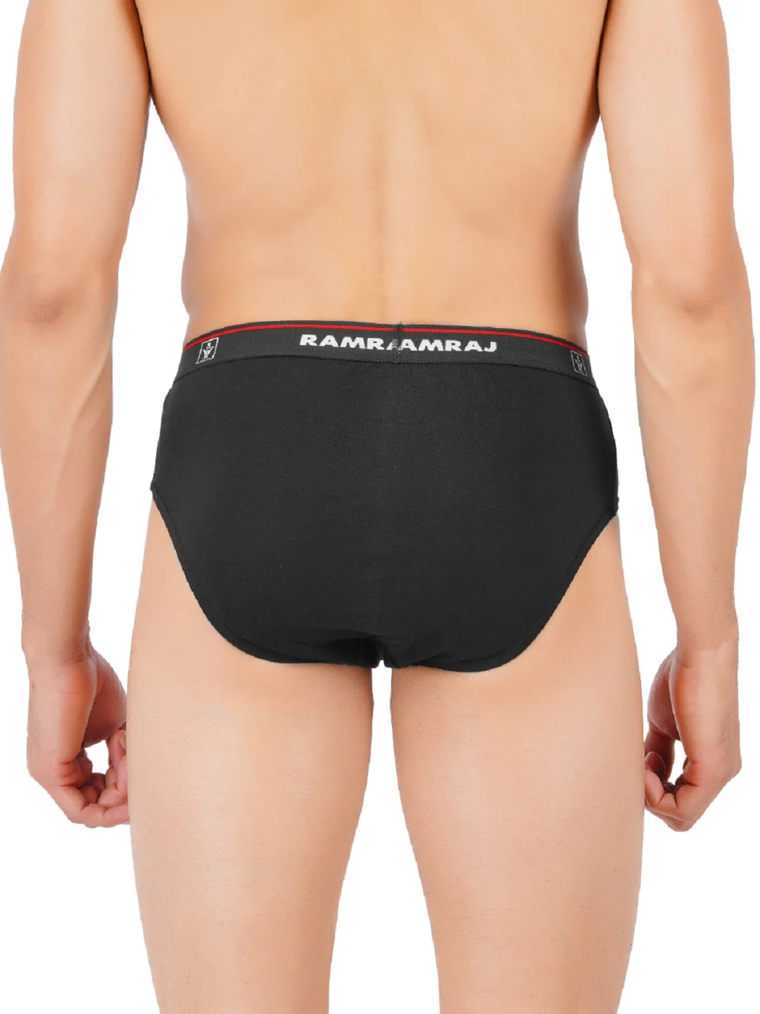 100% Combed Cotton Outer Elastic Black & White Briefs Suriya (2Pcs Pack) - Image 5