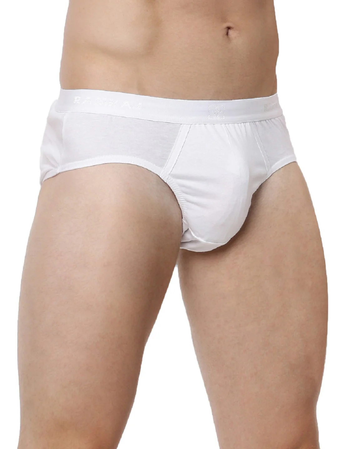 100% Combed Cotton Outer Elastic Black & White Briefs Suriya (2Pcs Pack) - Image 6