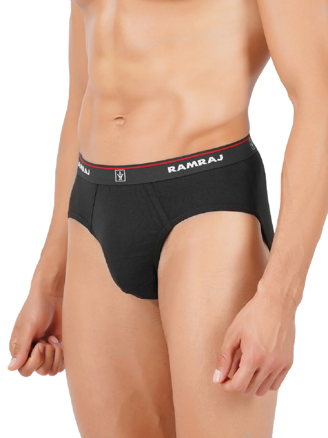100% Combed Cotton Outer Elastic Black & White Briefs Suriya (2Pcs Pack) - Image 7