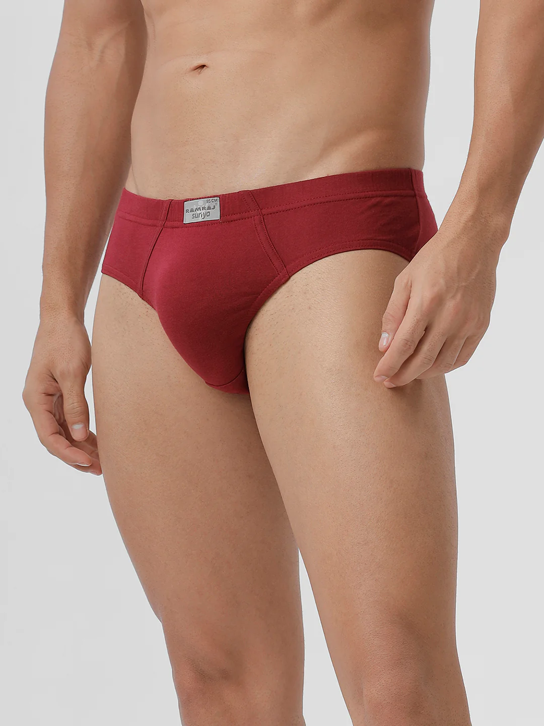 100% Combed Cotton Plus Size Briefs Suriya IE Cherry Pack of 2 - Image 2