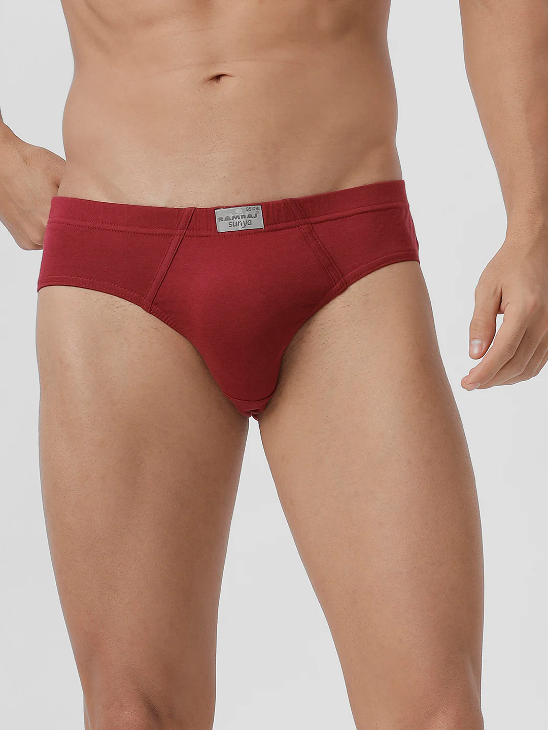 100% Combed Cotton Plus Size Briefs Suriya IE Cherry Pack of 2 - Image 4