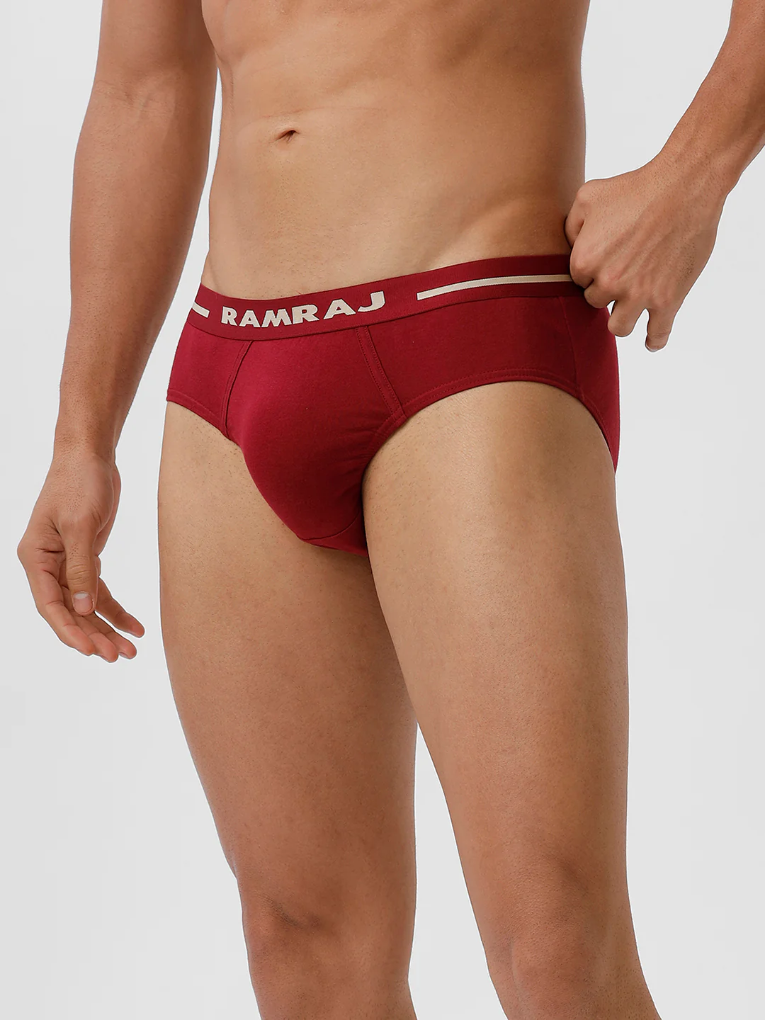 100% Combed Cotton Plus Size Briefs Suriya OE Cherry Pack of 2 - Image 4