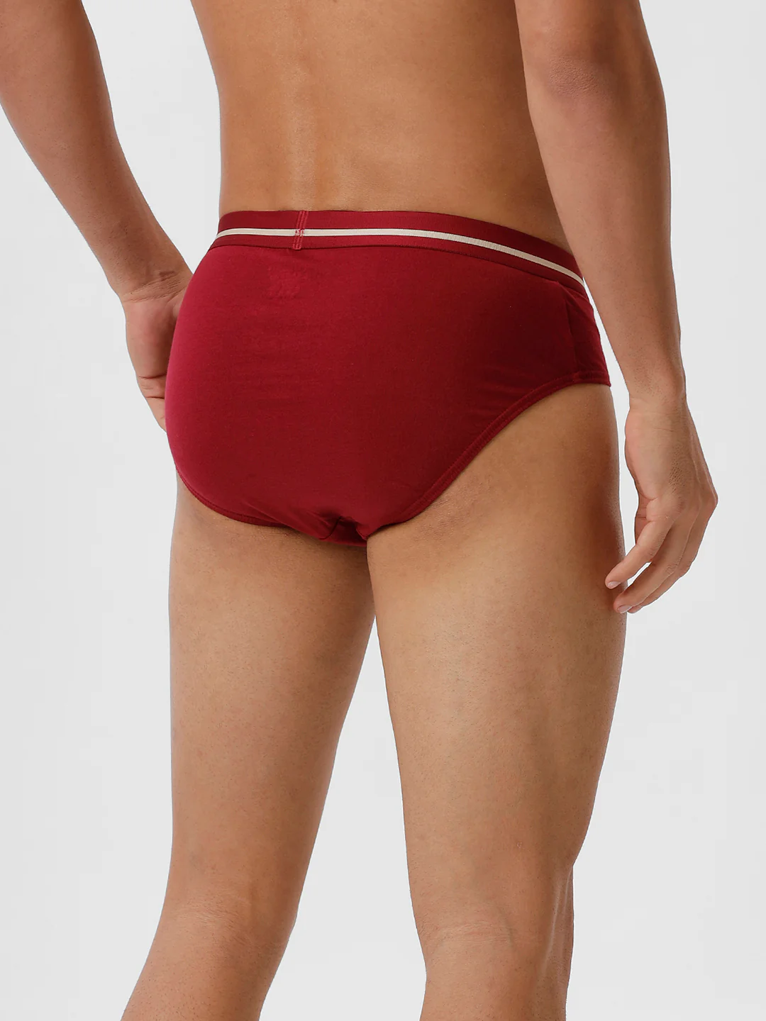 100% Combed Cotton Plus Size Briefs Suriya OE Cherry Pack of 2 - Image 5