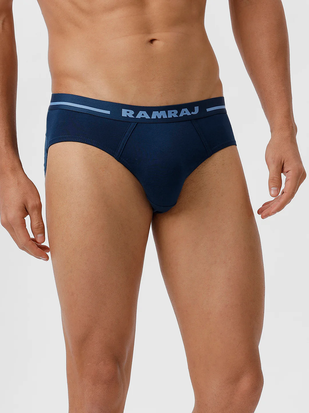 100% Combed Cotton Plus Size Briefs Suriya OE SPBlue Pack of 2 - Image 3