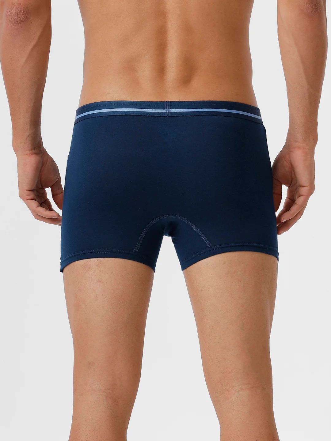 100% Combed Cotton Plus Size Pocket Trunks Target SPBlue Pack of 2 - Image 5