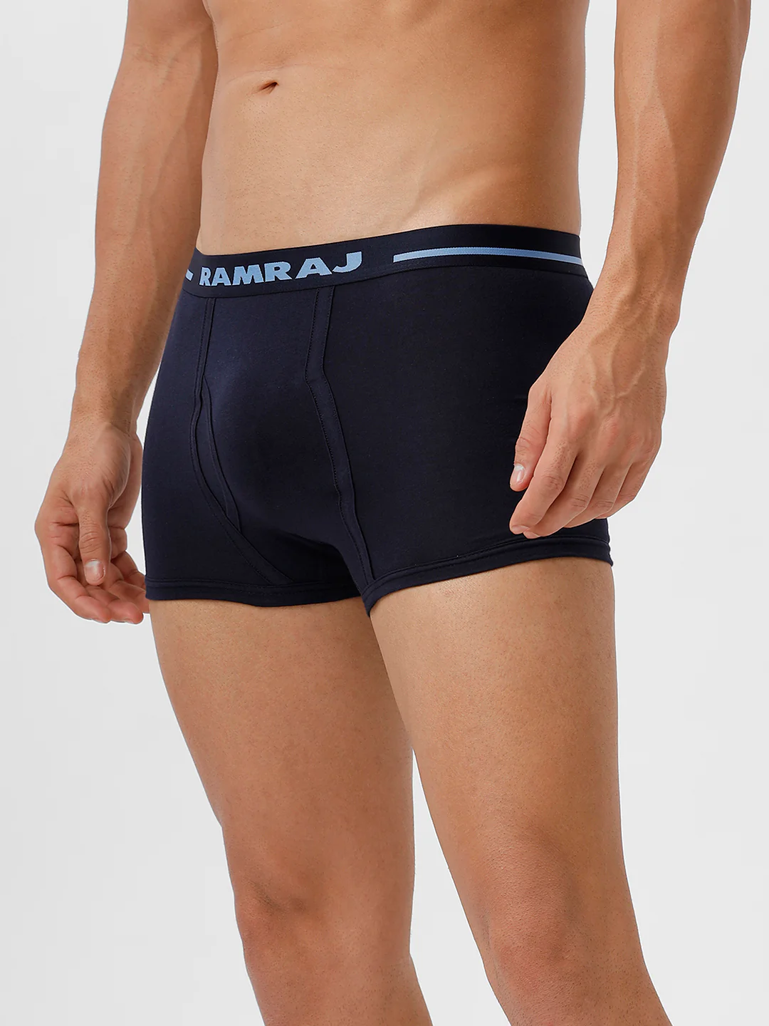 100% Combed Cotton Plus Size Trunk OE Without Pocket Navy Vintrack Pack of 2 - Image 3