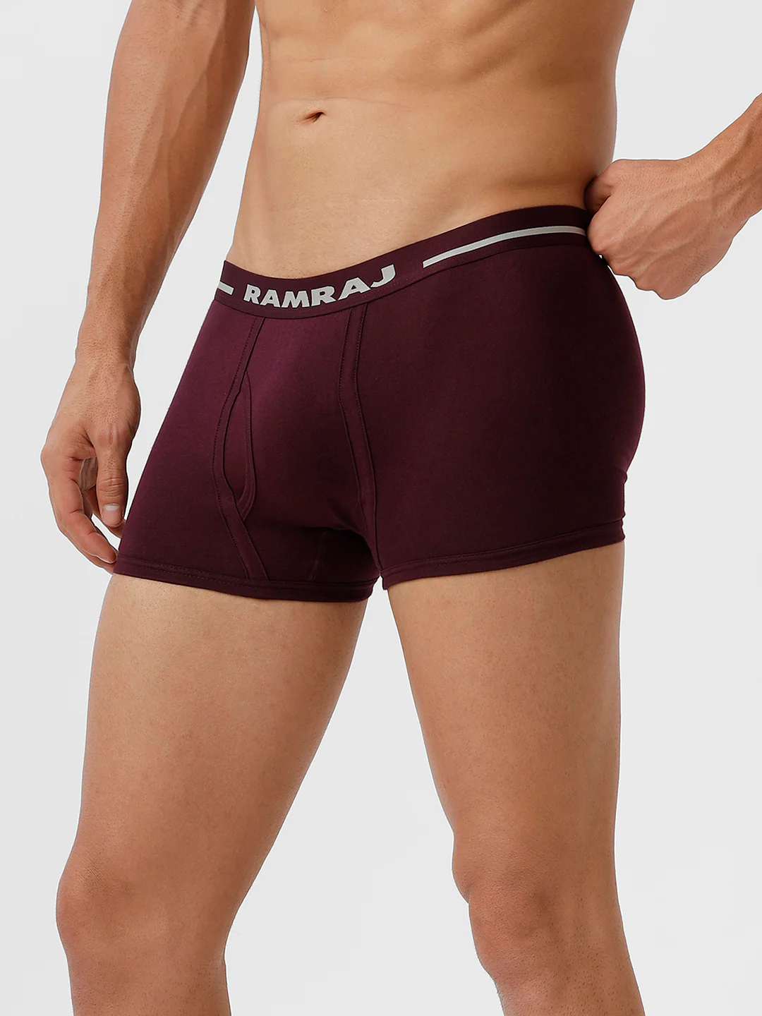 100% Combed Cotton Trunk OE Without Pocket GrapeWine Vintrack Pack of 2 - Image 2